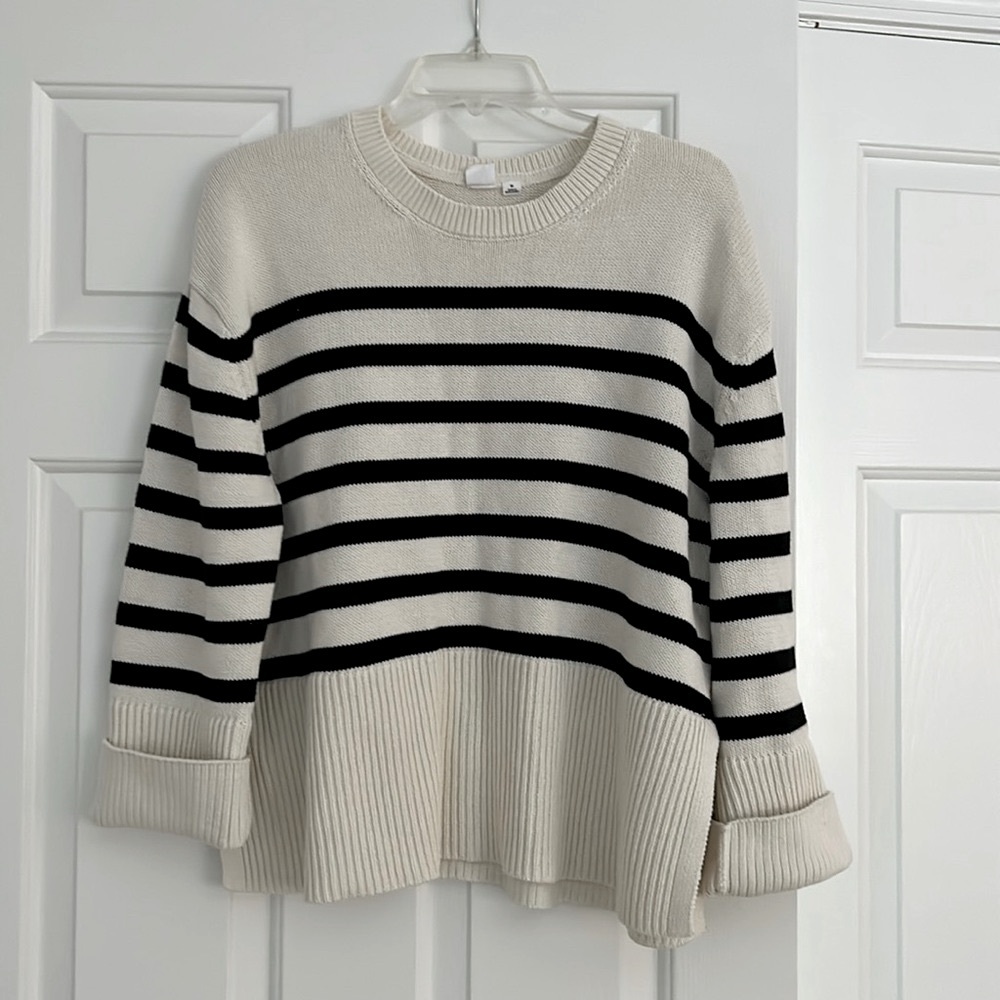 Striped Chunky Knit Sweater
